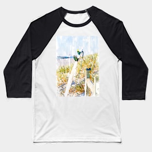 Taking a Surfing Break Baseball T-Shirt